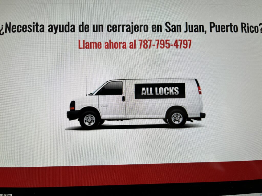 Cerrajero All Locks Locksmith Van